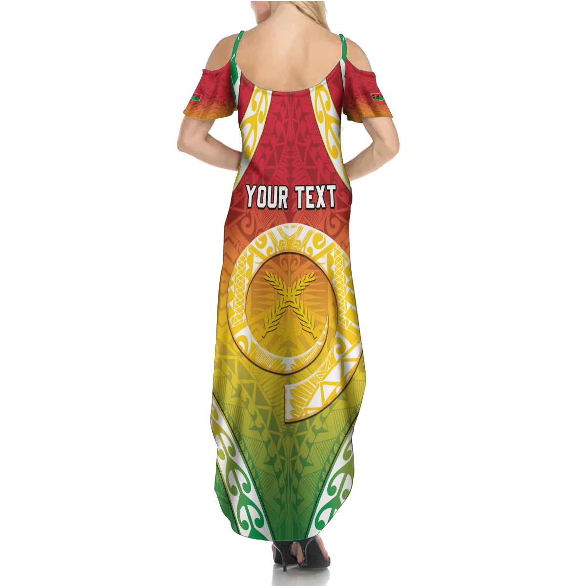 Personalised Vanuatu Family Matching Summer Maxi Dress and Hawaiian Shirt Proud To Be A Ni-Van With Tribal Pattern