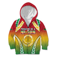 Personalised Vanuatu Kid Hoodie Proud To Be A Ni-Van With Tribal Pattern