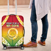 Vanuatu Luggage Cover Proud To Be A Ni-Van With Tribal Pattern