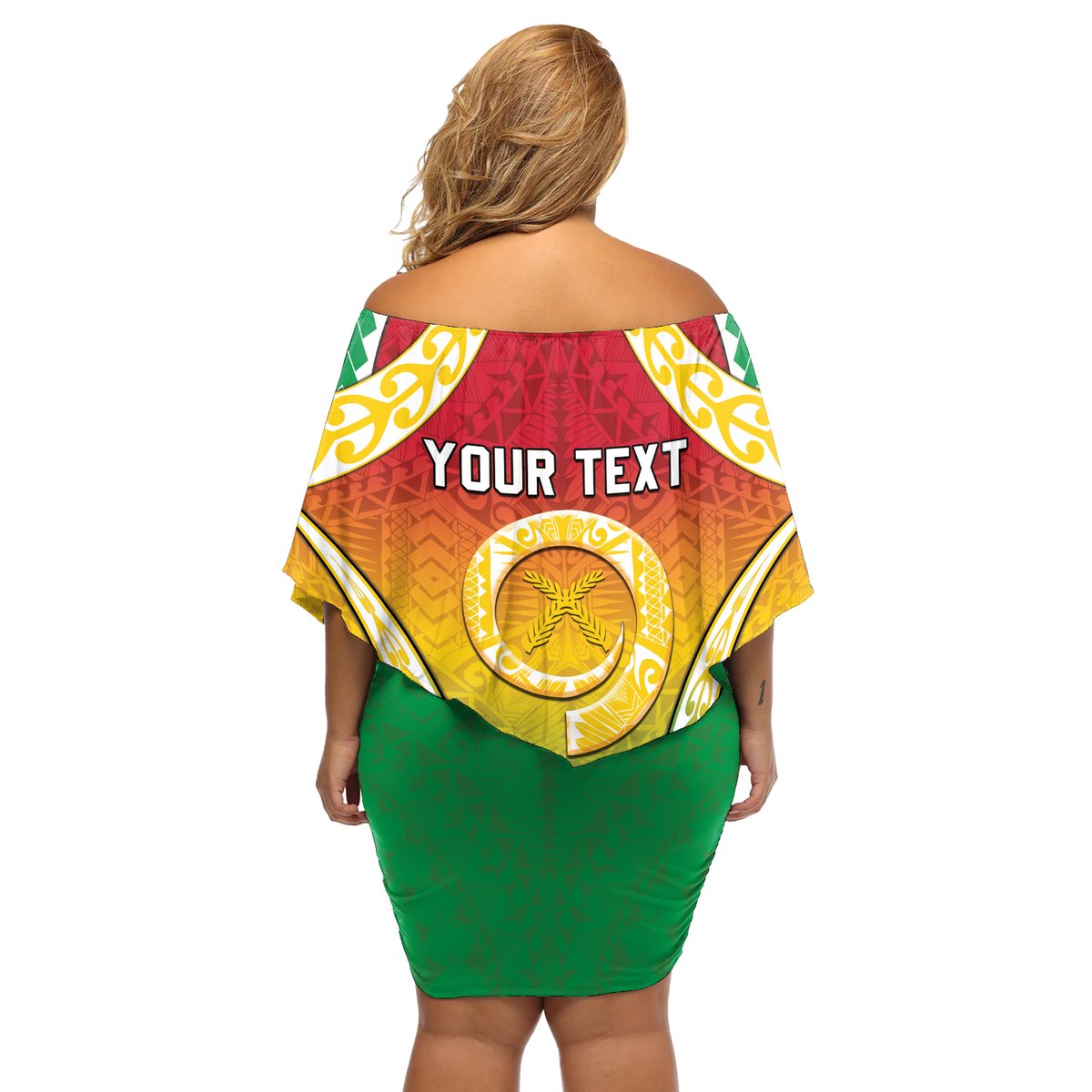 Personalised Vanuatu Off Shoulder Short Dress Proud To Be A Ni-Van With Tribal Pattern LT05 - Polynesian Pride