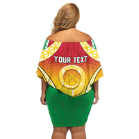 Personalised Vanuatu Off Shoulder Short Dress Proud To Be A Ni-Van With Tribal Pattern LT05 - Polynesian Pride