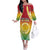 Personalised Vanuatu Off The Shoulder Long Sleeve Dress Proud To Be A Ni-Van With Tribal Pattern