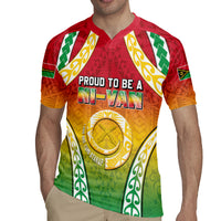 Personalised Vanuatu Rugby Jersey Proud To Be A Ni-Van With Tribal Pattern LT05 - Polynesian Pride