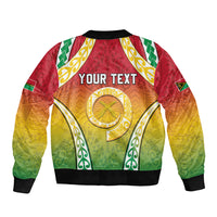 Personalised Vanuatu Sleeve Zip Bomber Jacket Proud To Be A Ni-Van With Tribal Pattern LT05 - Polynesian Pride
