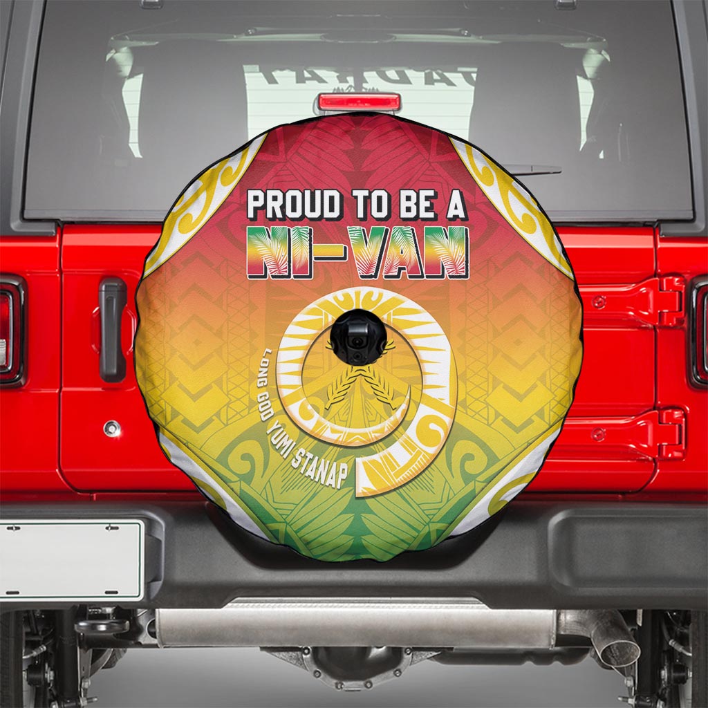 Vanuatu Spare Tire Cover Proud To Be A Ni-Van With Tribal Pattern LT05 - Polynesian Pride