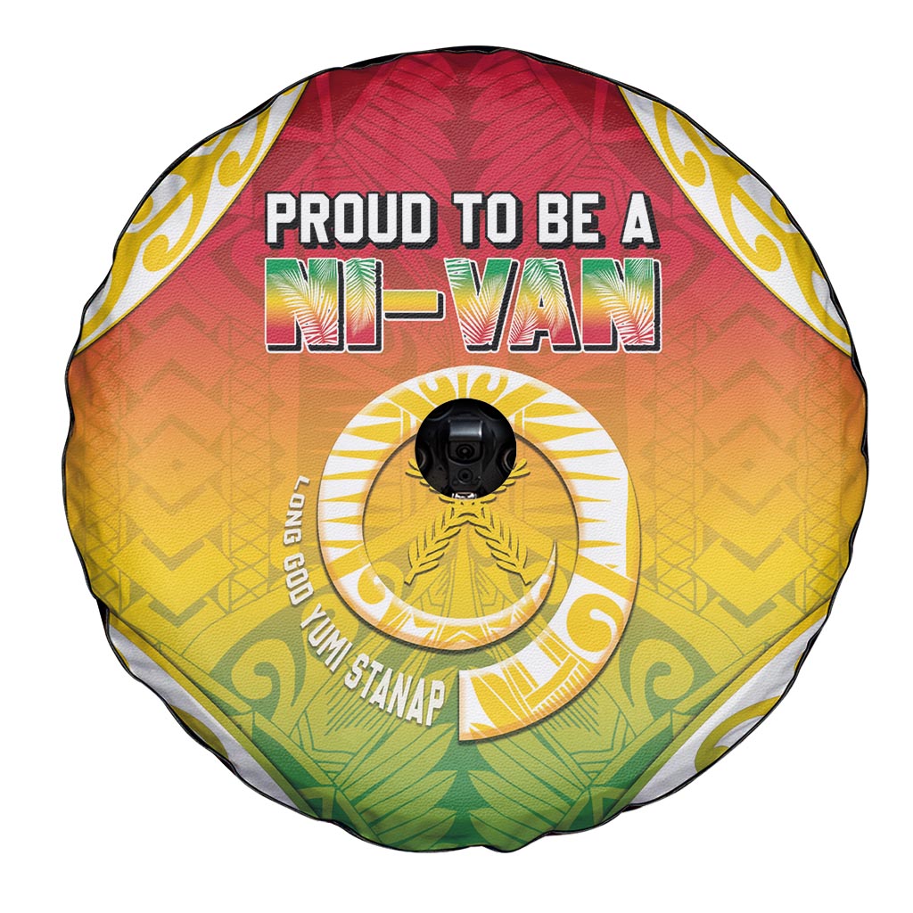 Vanuatu Spare Tire Cover Proud To Be A Ni-Van With Tribal Pattern LT05 - Polynesian Pride