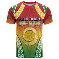 Personalised Vanuatu T Shirt Proud To Be A Ni-Van With Tribal Pattern