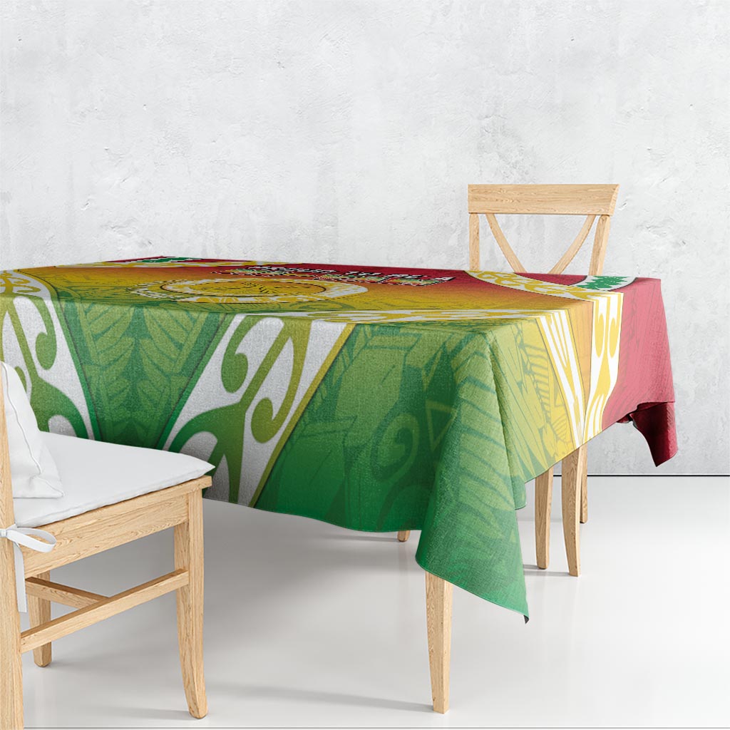 Vanuatu Tablecloth Proud To Be A Ni-Van With Tribal Pattern LT05 - Polynesian Pride