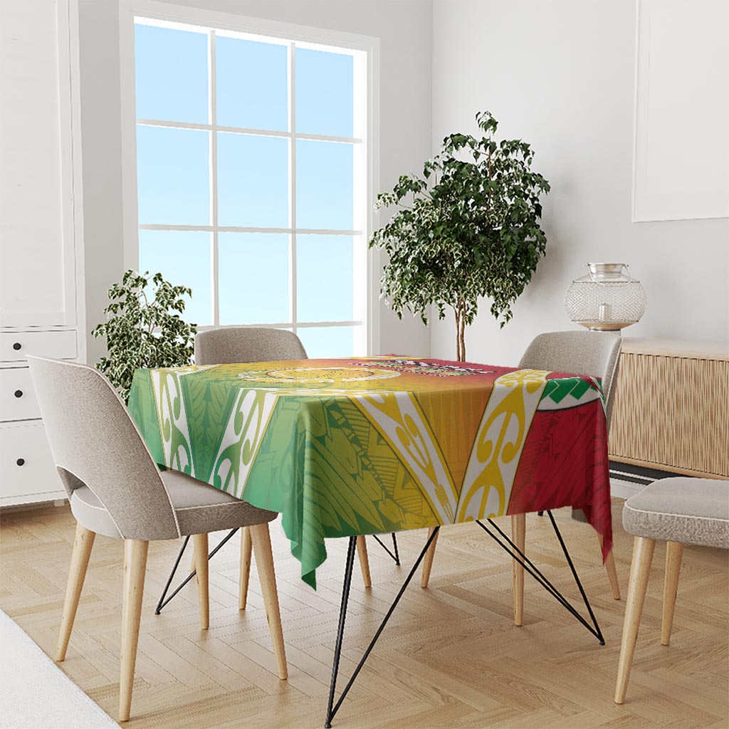 Vanuatu Tablecloth Proud To Be A Ni-Van With Tribal Pattern LT05 - Polynesian Pride