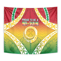 Vanuatu Tapestry Proud To Be A Ni-Van With Tribal Pattern