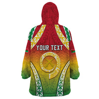 Personalised Vanuatu Wearable Blanket Hoodie Proud To Be A Ni-Van With Tribal Pattern