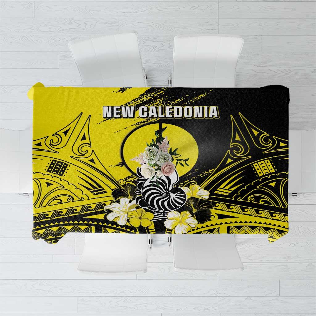 New Caledonia Day Tablecloth Kanaky Flag Coat Of Arms Polynesian Pattern