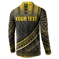 Personalised Polynesia Childhood Cancer Awareness Button Sweatshirt You Are Stronger Than Cancer LT05 - Polynesian Pride