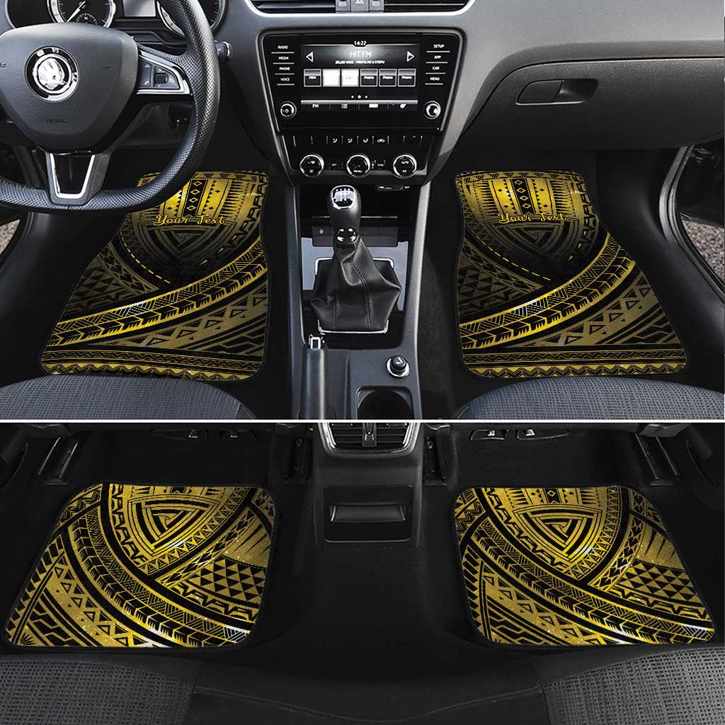 Polynesia Childhood Cancer Awareness Car Mats You Are Stronger Than Cancer LT05 Set 4pcs Black - Polynesian Pride