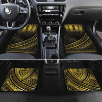 Polynesia Childhood Cancer Awareness Car Mats You Are Stronger Than Cancer LT05 Set 4pcs Black - Polynesian Pride