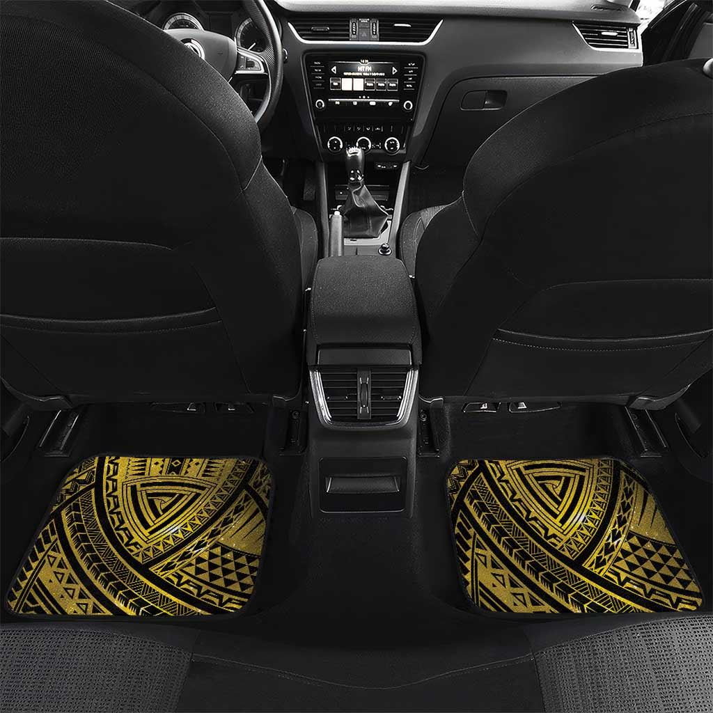 Polynesia Childhood Cancer Awareness Car Mats You Are Stronger Than Cancer LT05 Set 2pcs - Back Black - Polynesian Pride