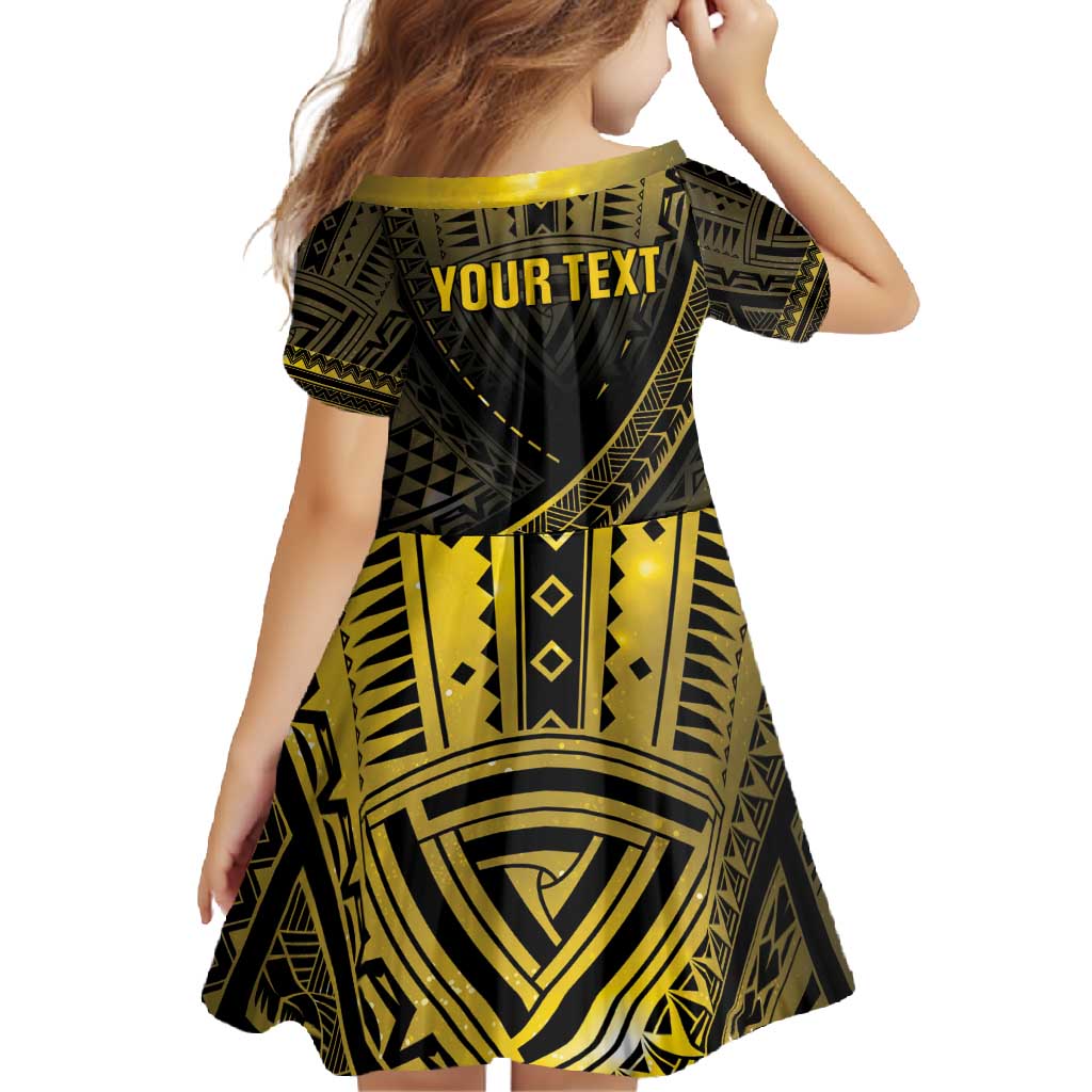 Personalised Polynesia Childhood Cancer Awareness Family Matching Mermaid Dress and Hawaiian Shirt You Are Stronger Than Cancer