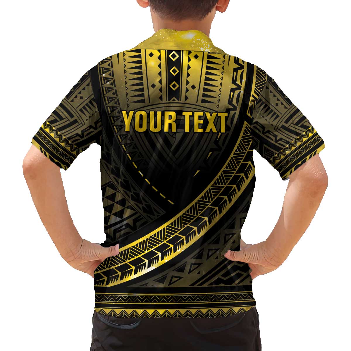 Personalised Polynesia Childhood Cancer Awareness Family Matching Puletasi and Hawaiian Shirt You Are Stronger Than Cancer