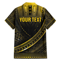 Personalised Polynesia Childhood Cancer Awareness Family Matching Puletasi and Hawaiian Shirt You Are Stronger Than Cancer