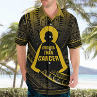 Personalised Polynesia Childhood Cancer Awareness Hawaiian Shirt You Are Stronger Than Cancer LT05 - Polynesian Pride