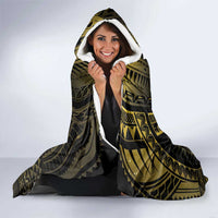 Polynesia Childhood Cancer Awareness Hooded Blanket You Are Stronger Than Cancer LT05 - Polynesian Pride