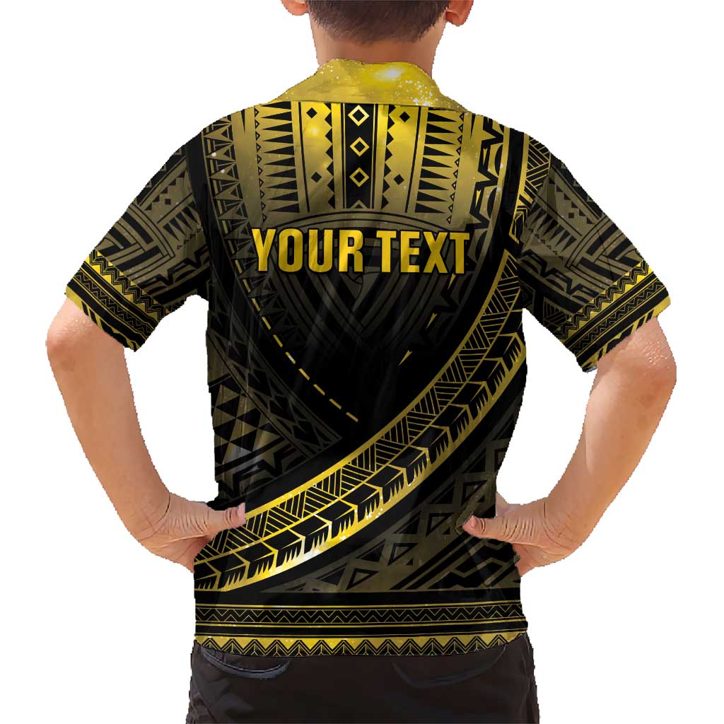 Personalised Polynesia Childhood Cancer Awareness Kid Hawaiian Shirt You Are Stronger Than Cancer