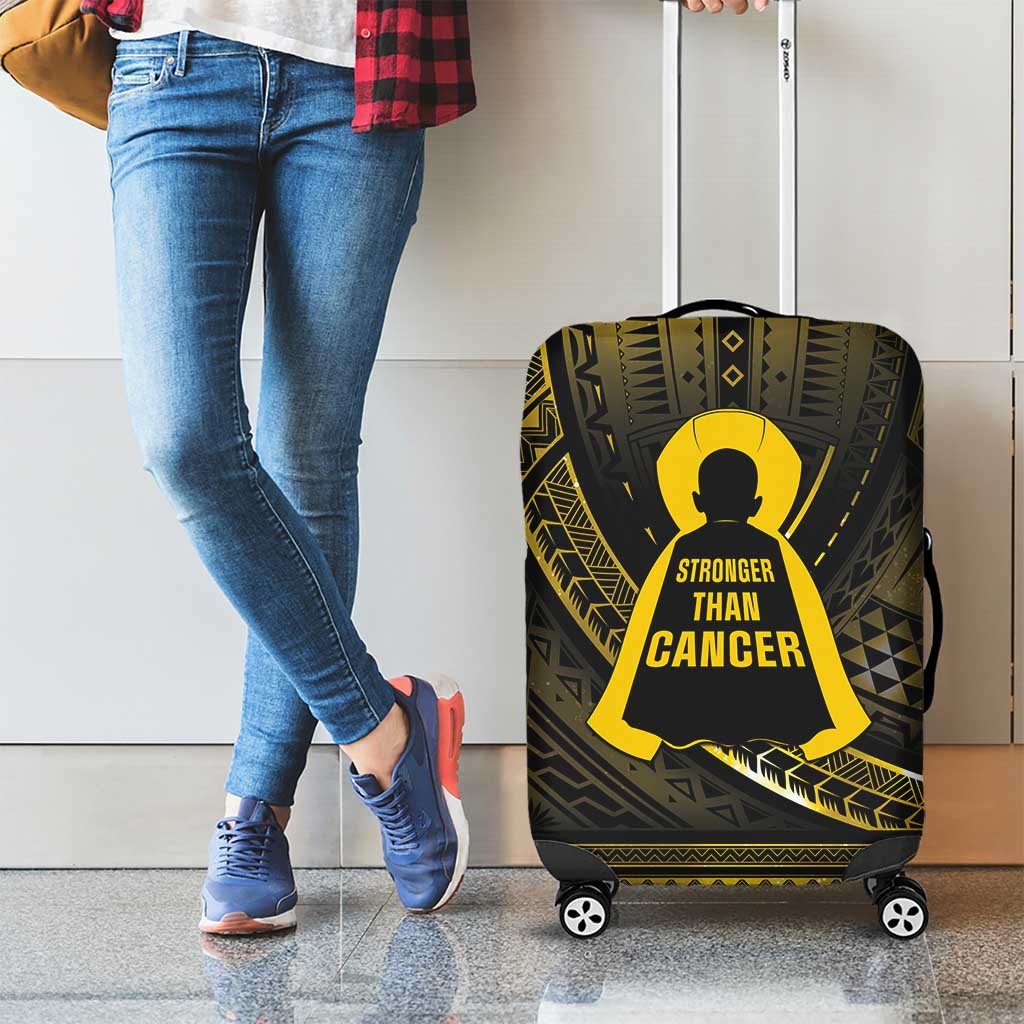 Polynesia Childhood Cancer Awareness Luggage Cover You Are Stronger Than Cancer