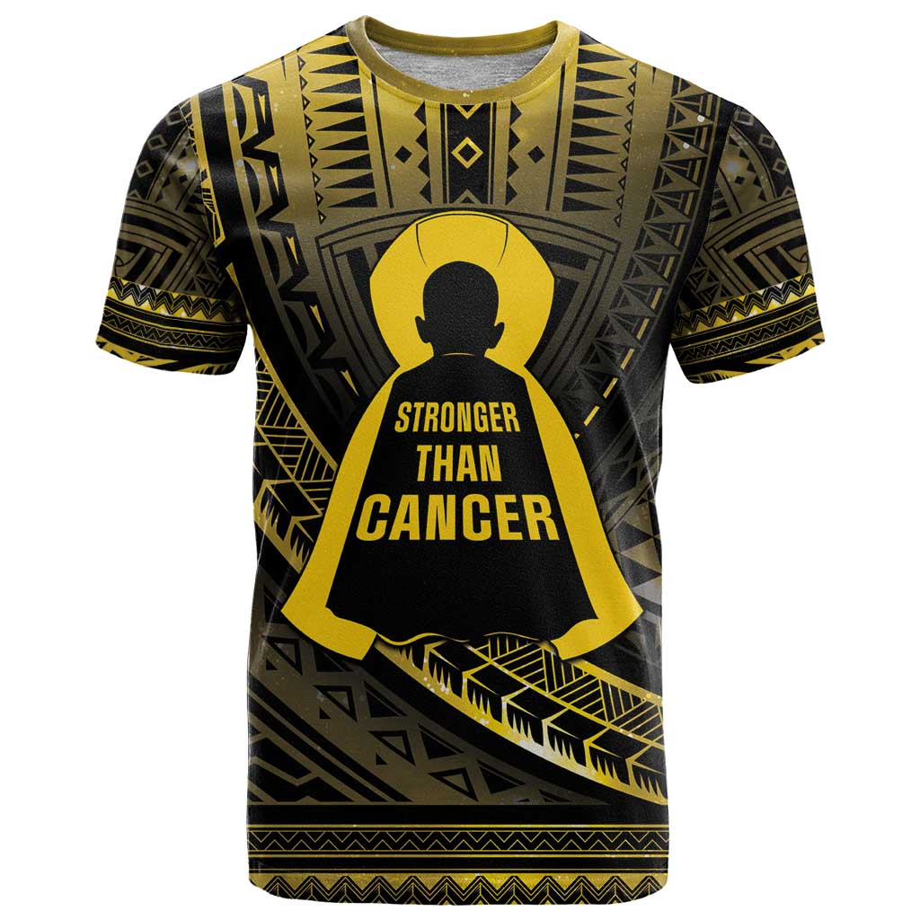 Personalised Polynesia Childhood Cancer Awareness T Shirt You Are Stronger Than Cancer