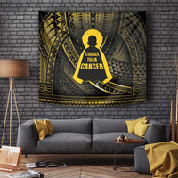 Polynesia Childhood Cancer Awareness Tapestry You Are Stronger Than Cancer