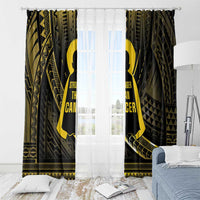 Polynesia Childhood Cancer Awareness Window Curtain You Are Stronger Than Cancer LT05 - Polynesian Pride