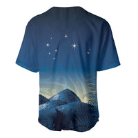 New Zealand Matariki Baseball Jersey Maori Waka With Silver Fern LT05 - Polynesian Pride