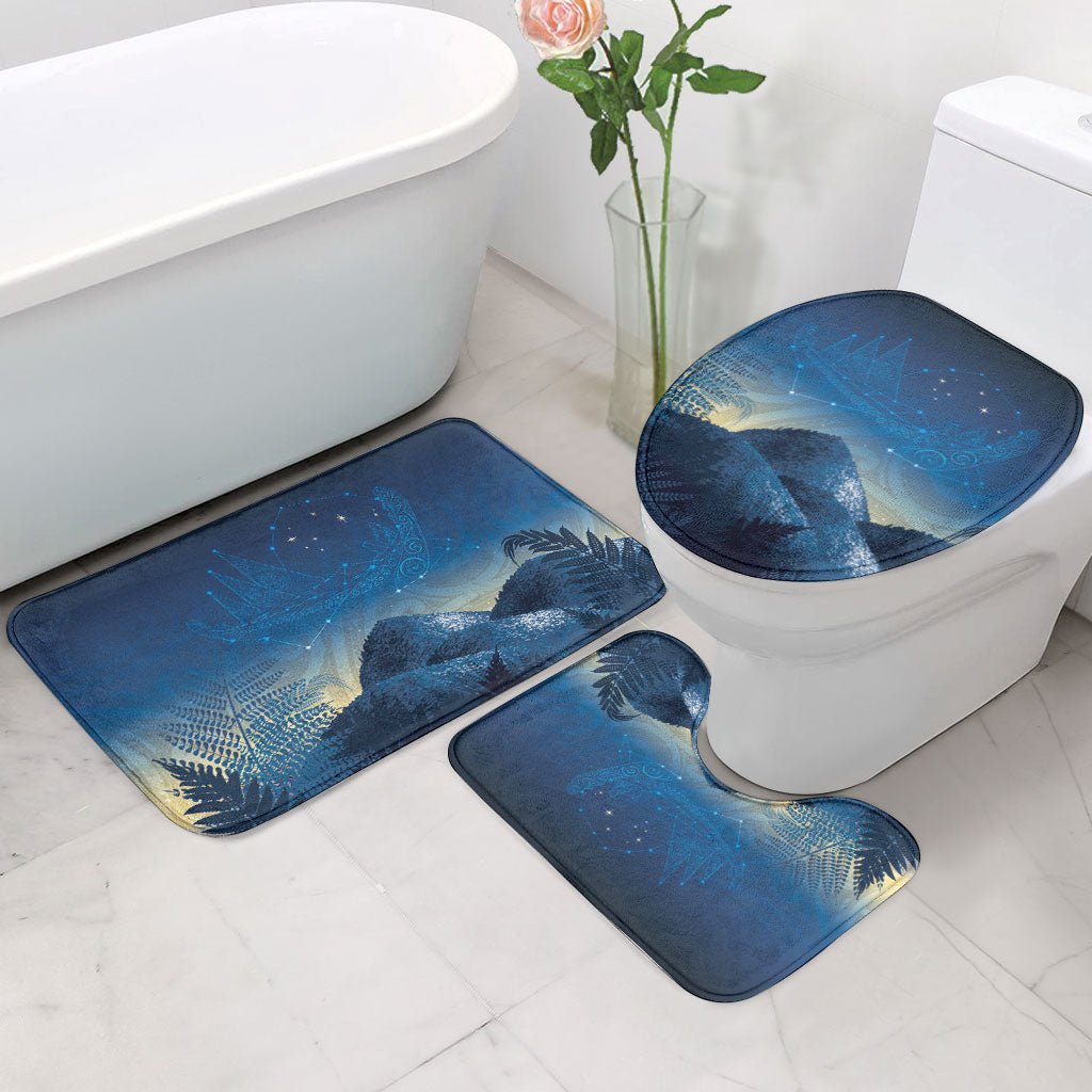 New Zealand Matariki Bathroom Set Maori Waka With Silver Fern LT05 - Polynesian Pride