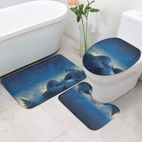 New Zealand Matariki Bathroom Set Maori Waka With Silver Fern LT05 - Polynesian Pride