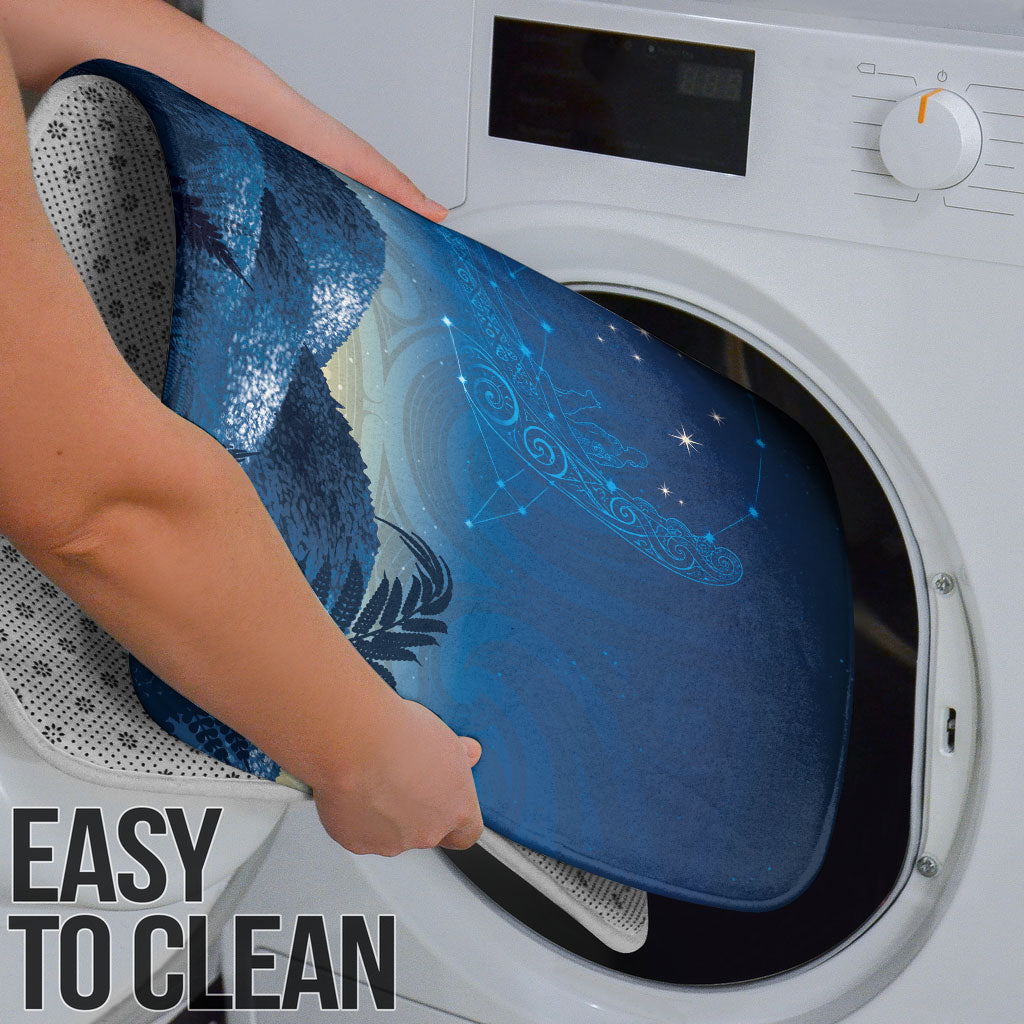 New Zealand Matariki Bathroom Set Maori Waka With Silver Fern LT05 - Polynesian Pride