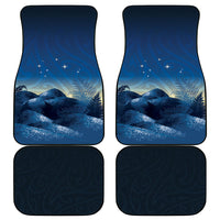 New Zealand Matariki Car Mats Maori Waka With Silver Fern LT05 - Polynesian Pride