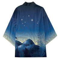 New Zealand Matariki Kimono Maori Waka With Silver Fern LT05 - Polynesian Pride