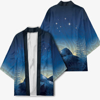 New Zealand Matariki Kimono Maori Waka With Silver Fern LT05 - Polynesian Pride