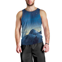 New Zealand Matariki Men Tank Top Maori Waka With Silver Fern LT05 - Polynesian Pride
