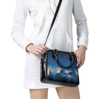 New Zealand Matariki Shoulder Handbag Maori Waka With Silver Fern LT05 - Polynesian Pride