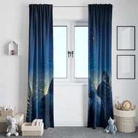 New Zealand Matariki Window Curtain Maori Waka With Silver Fern LT05 - Polynesian Pride
