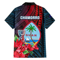 Guam Hawaiian Shirt Latte Stone Mix Bougainvillea Polynesian Pattern LT05 - Polynesian Pride