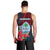 Guam Men Tank Top Latte Stone Mix Bougainvillea Polynesian Pattern LT05 - Polynesian Pride