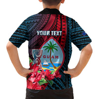 Personalized Guam Hawaiian Shirt Latte Stone Mix Bougainvillea Polynesian Pattern LT05 - Polynesian Pride