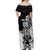 Custom New Zealand Fern Rugby Off Shoulder Maxi Dress World Cup 2023 Go Aotearoa Maori Pattern LT05 - Polynesian Pride