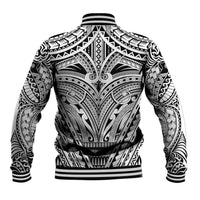 Polynesian Tattoo Inspired Cosplay Costume Baseball Jacket Tribal Warrior White LT05 - Polynesian Pride