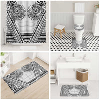 Polynesian Tattoo Inspired Cosplay Costume Bathroom Set Tribal Warrior White - Polynesian Pride