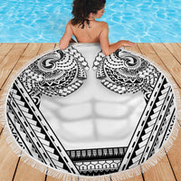 Polynesian Tattoo Inspired Cosplay Costume Beach Blanket Tribal Warrior White LT05 - Polynesian Pride