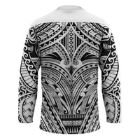 Polynesian Tattoo Inspired Cosplay Costume Hockey Jersey Tribal Warrior White LT05 - Polynesian Pride