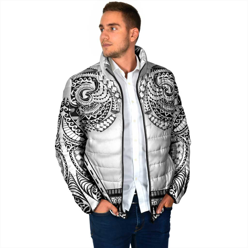Polynesian Tattoo Inspired Cosplay Costume Padded Jacket Tribal Warrior White LT05 - Polynesian Pride