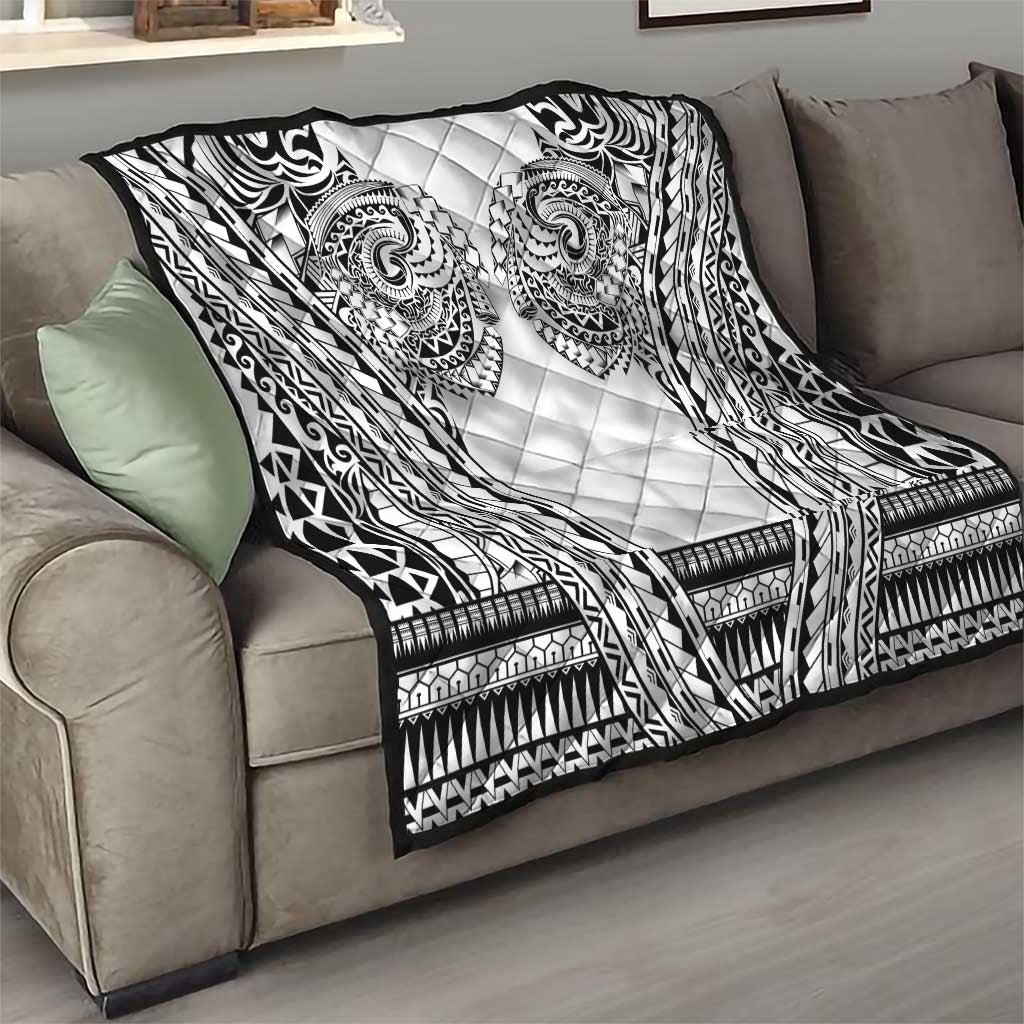 Polynesian Tattoo Inspired Cosplay Costume Quilt Tribal Warrior White - Polynesian Pride